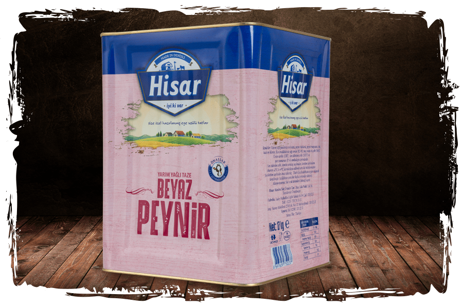 Hisar Yarım Yağlı Beyaz Peynir / 17 Kg